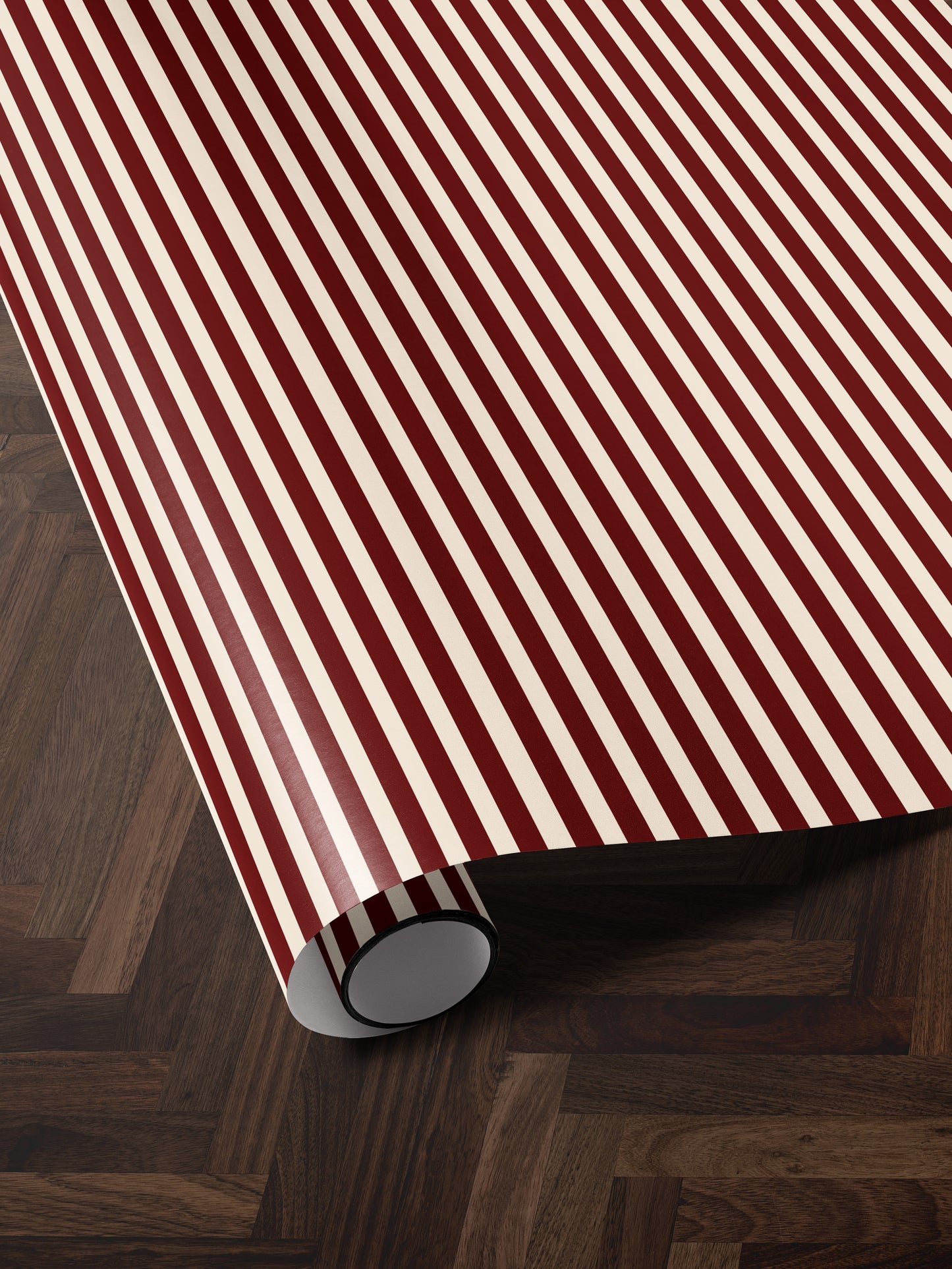 Classic Red & White Stripes Wrapping Paper - House of Parlington