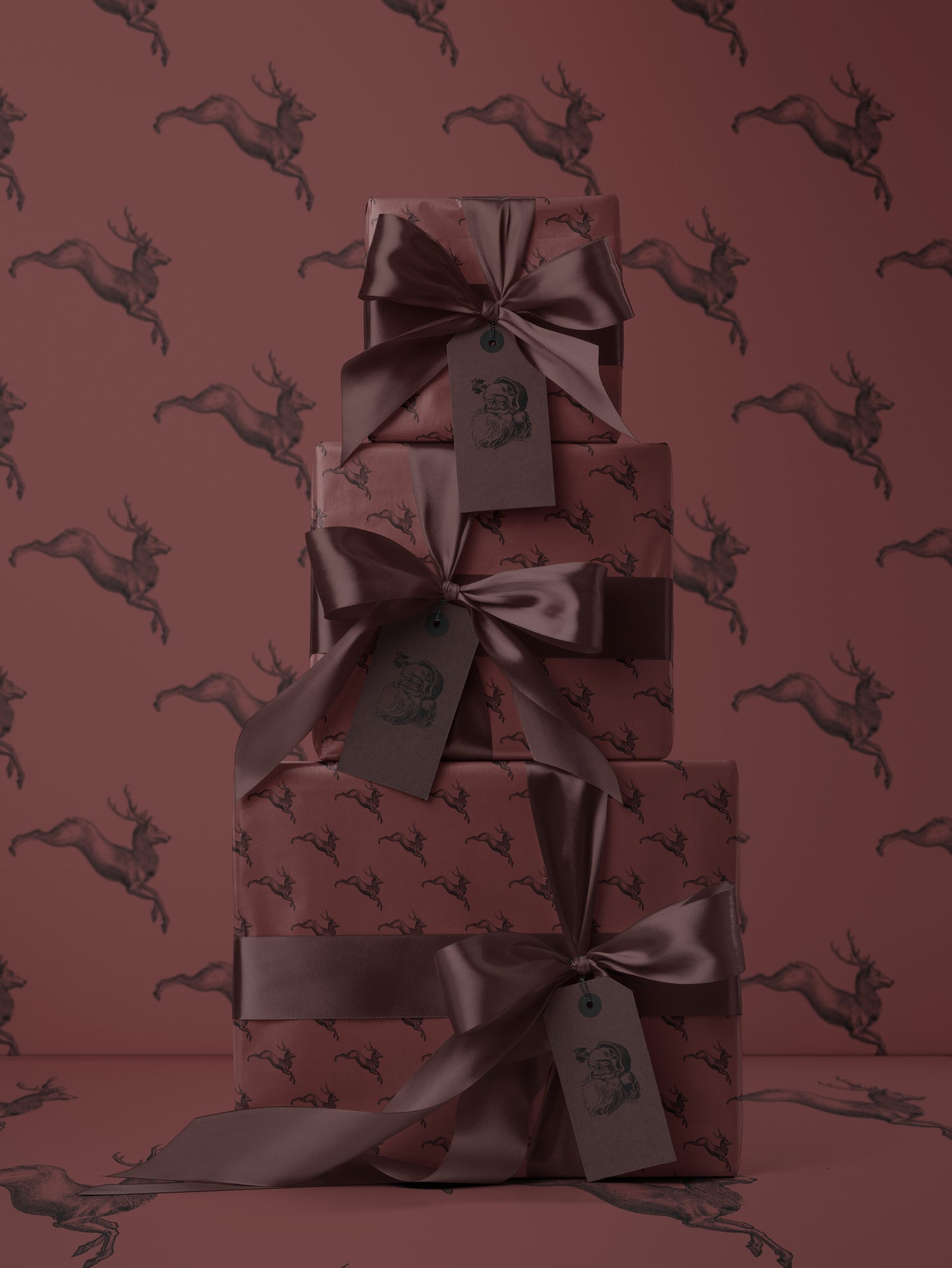 Reindeer in Flight Wrapping Paper - House of Parlington