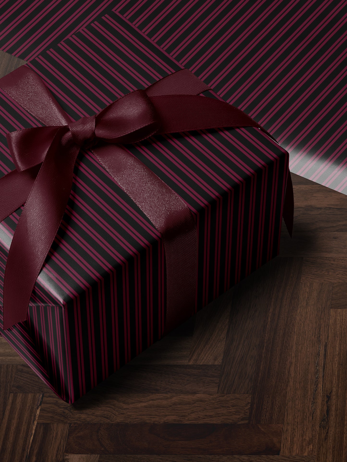 Gothic Romance Stripe Wrapping Paper - House of Parlington