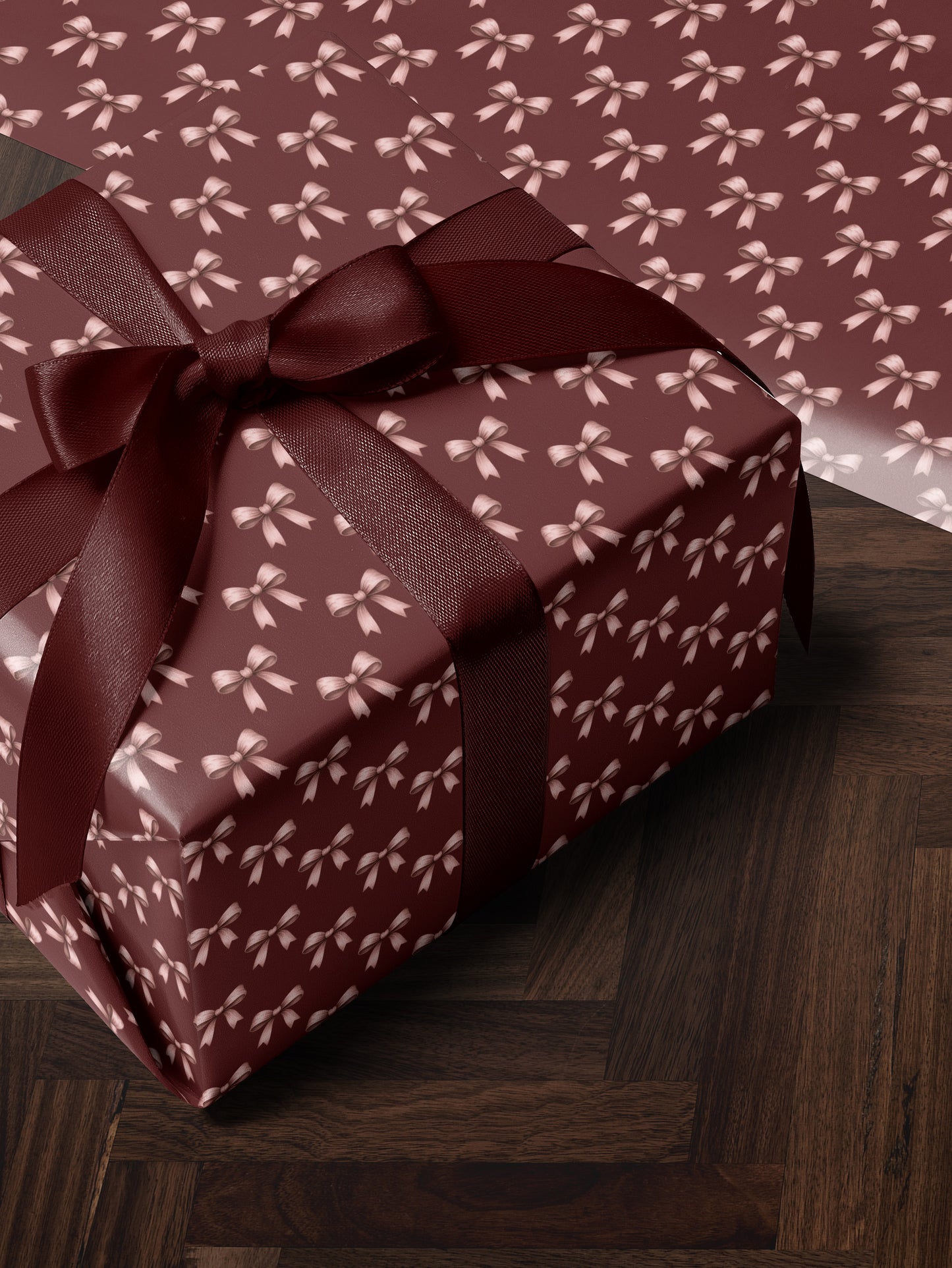 Elegant Bows - Pink Wrapping Paper | House of Parlington