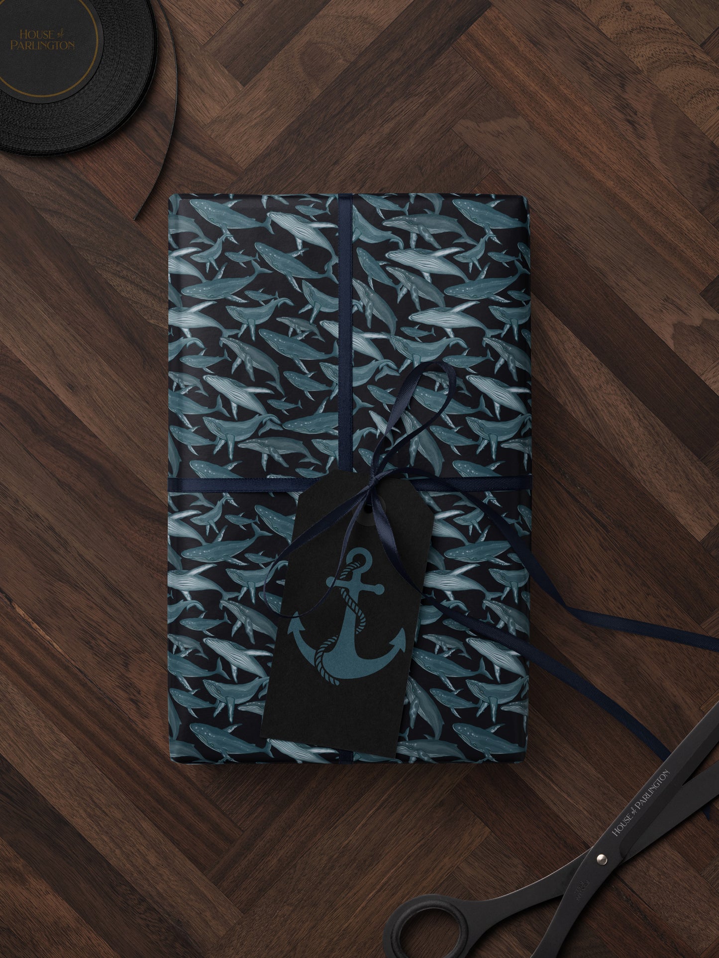 Whale Wrapping Paper - House of Parlington