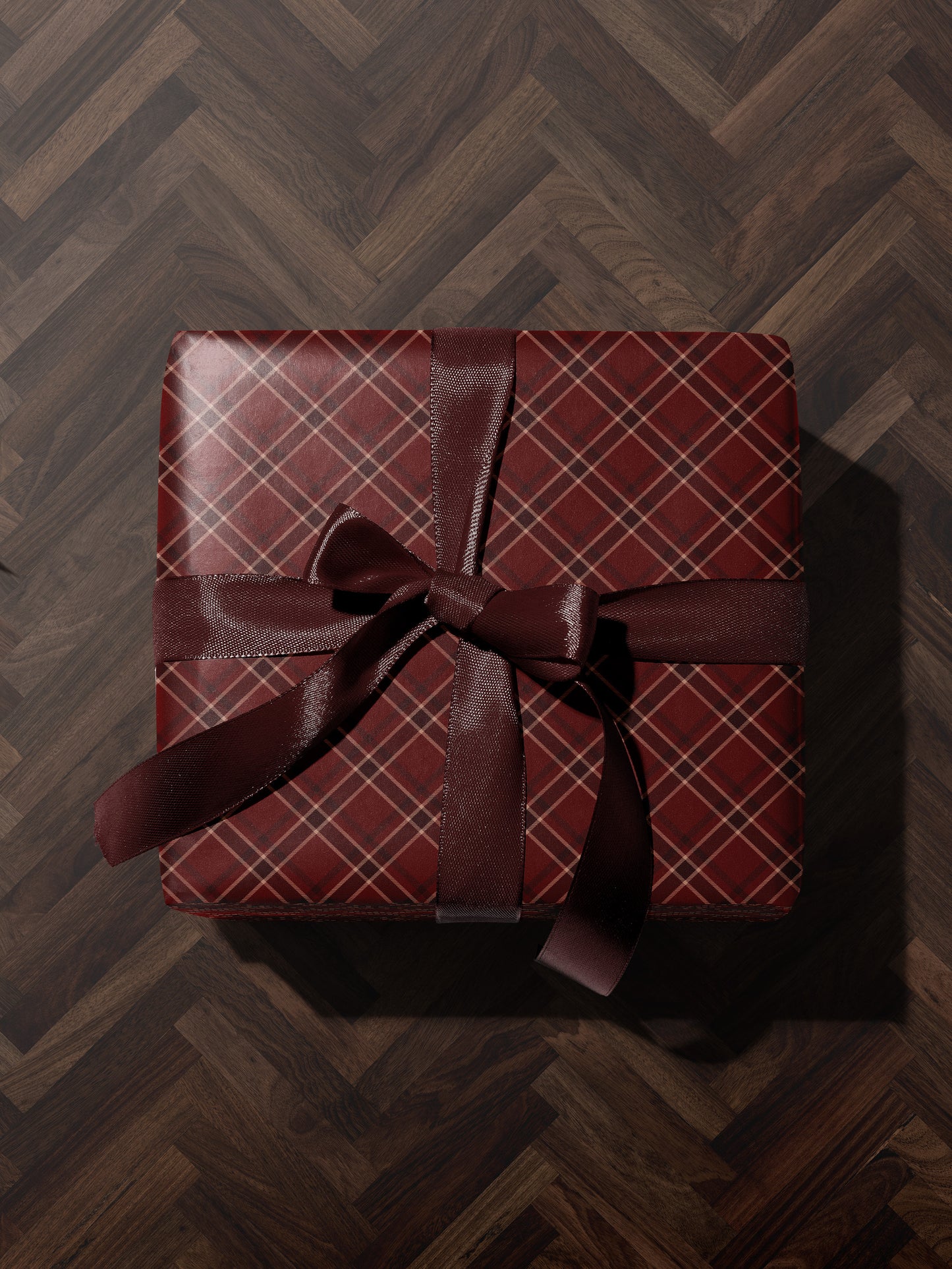 Red Diamond Plaid Wrapping Paper - House of Parlington