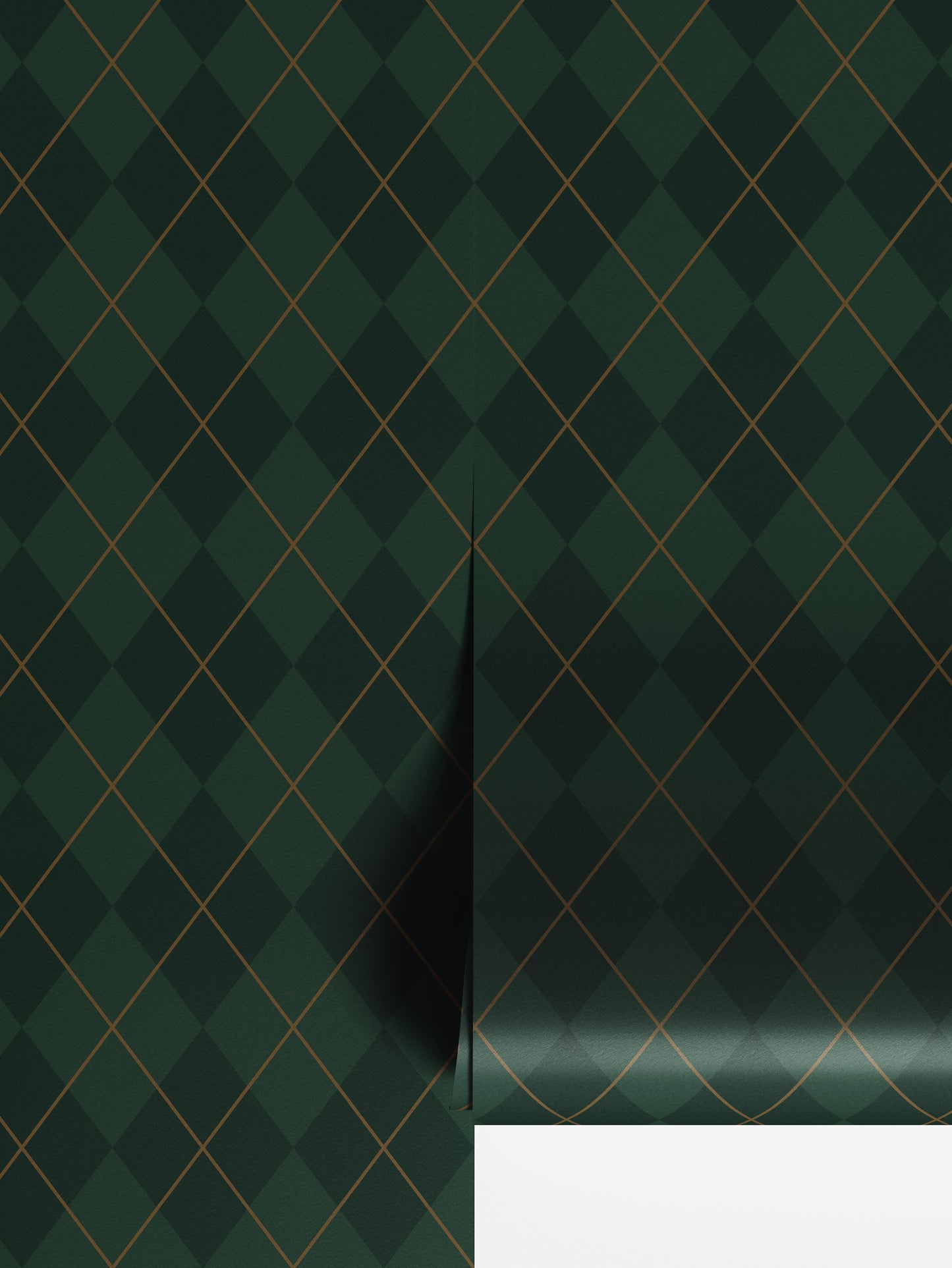 Green Argyle Wallpaper - House of Parlington