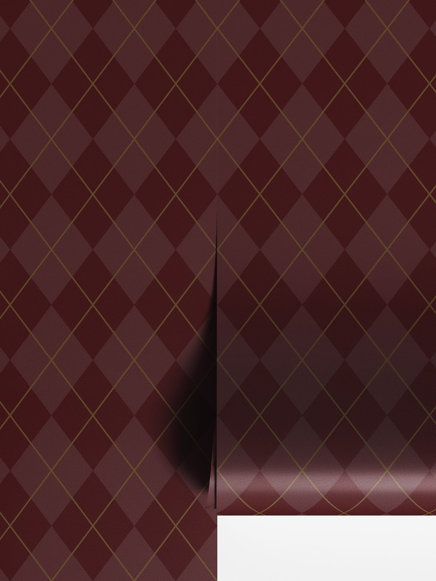 Red Argyle Wallpaper - House of Parlington
