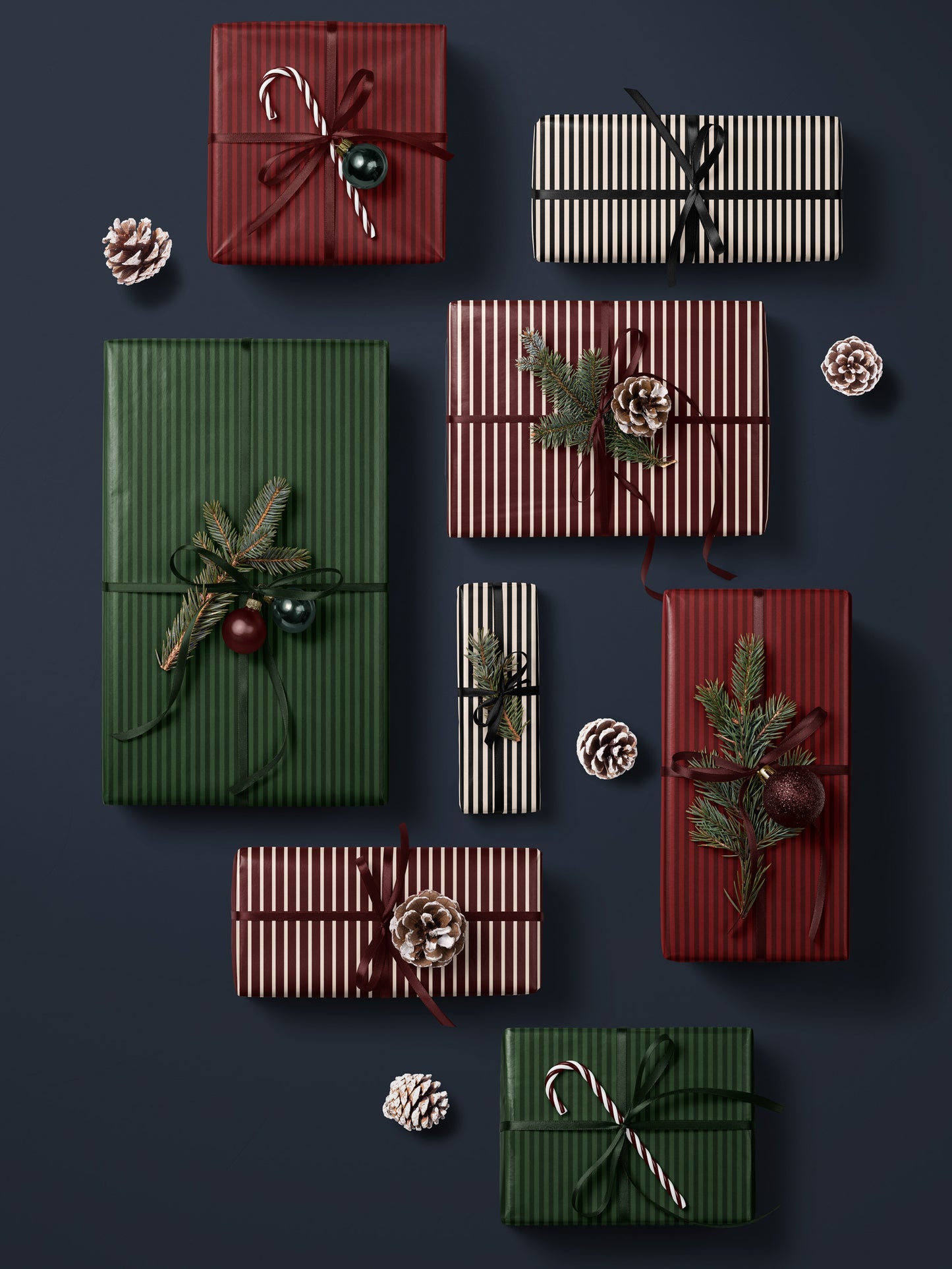 Evergreen Stripe Wrapping Paper