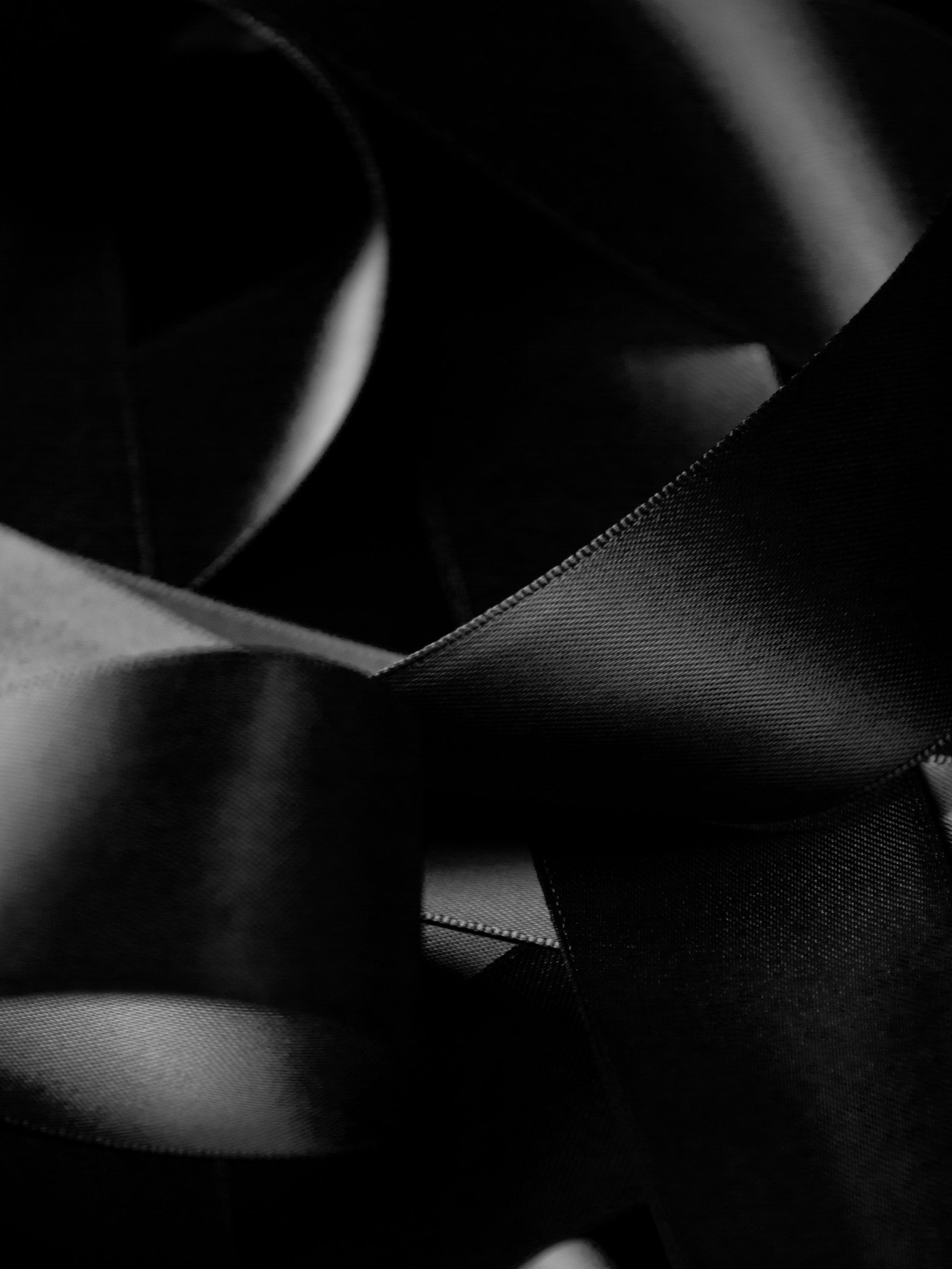 Black Double Faced Satin Ribbon - 1.5" | House of Parlington