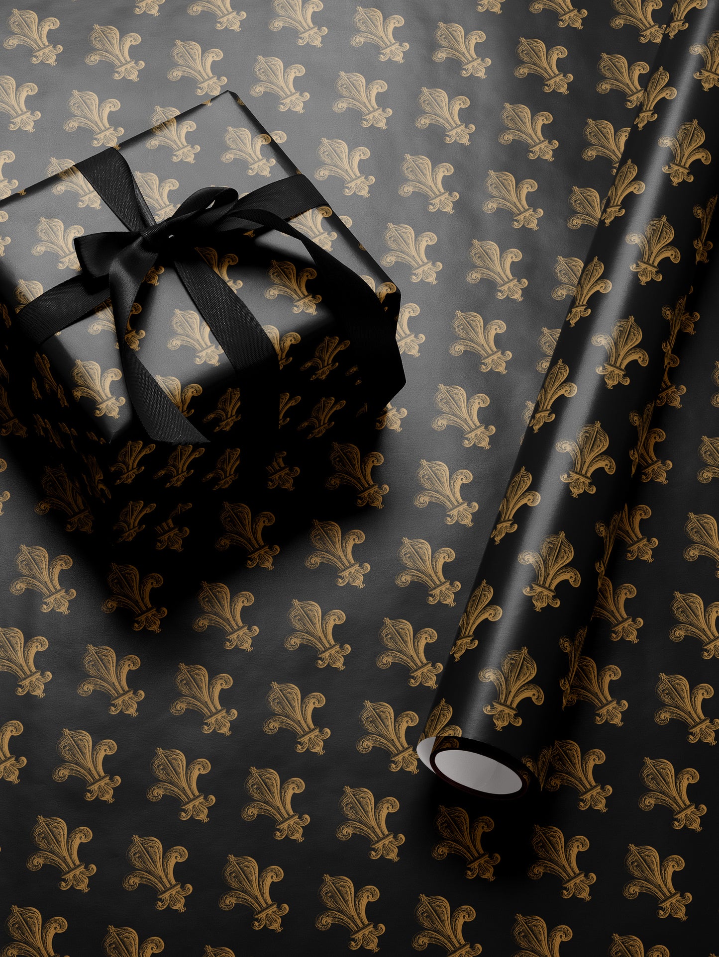Vintage Fleur de Lis Wrapping Paper - House of Parlington