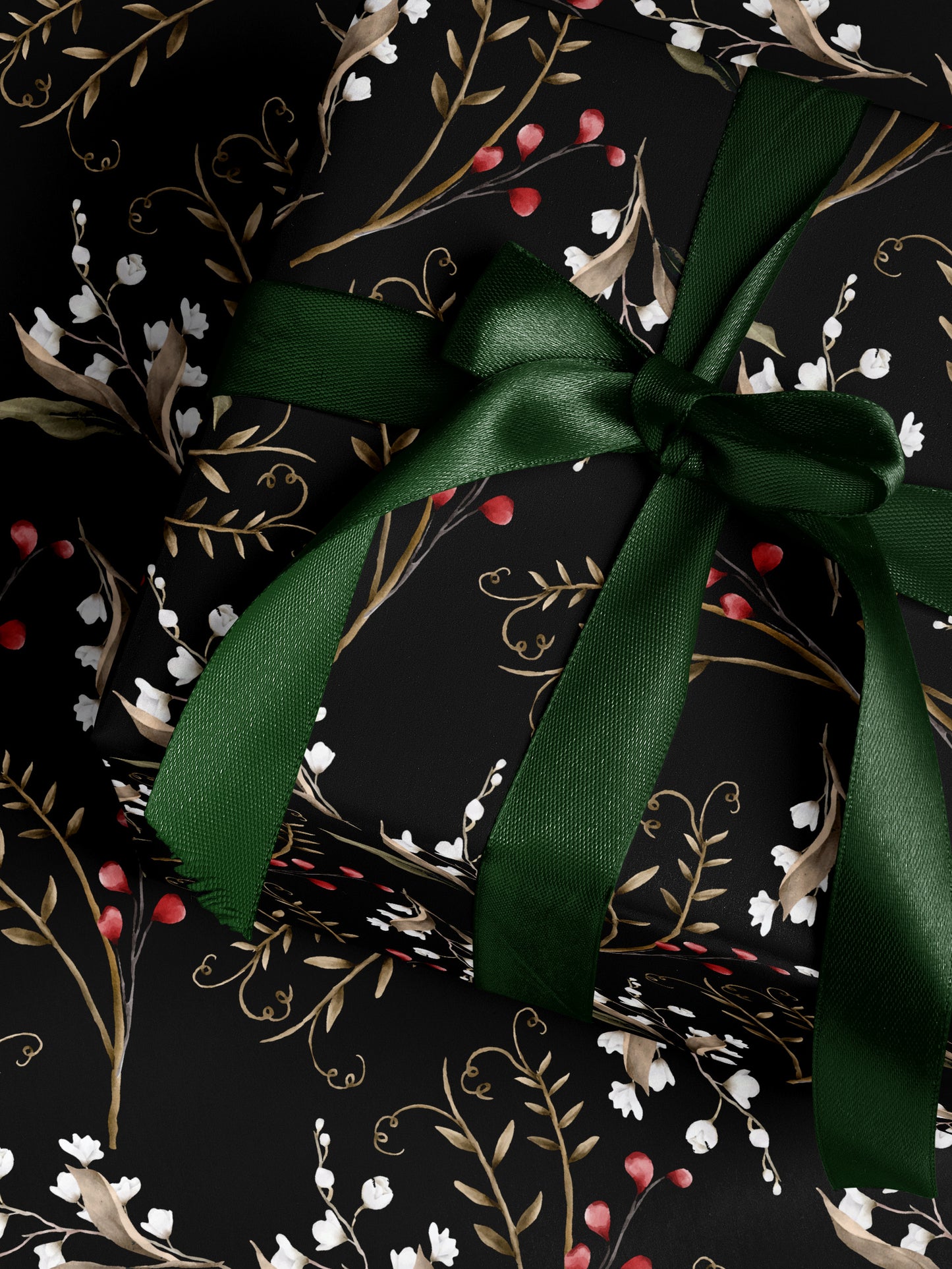 Festive Floral Wrapping Paper - House of Parlington