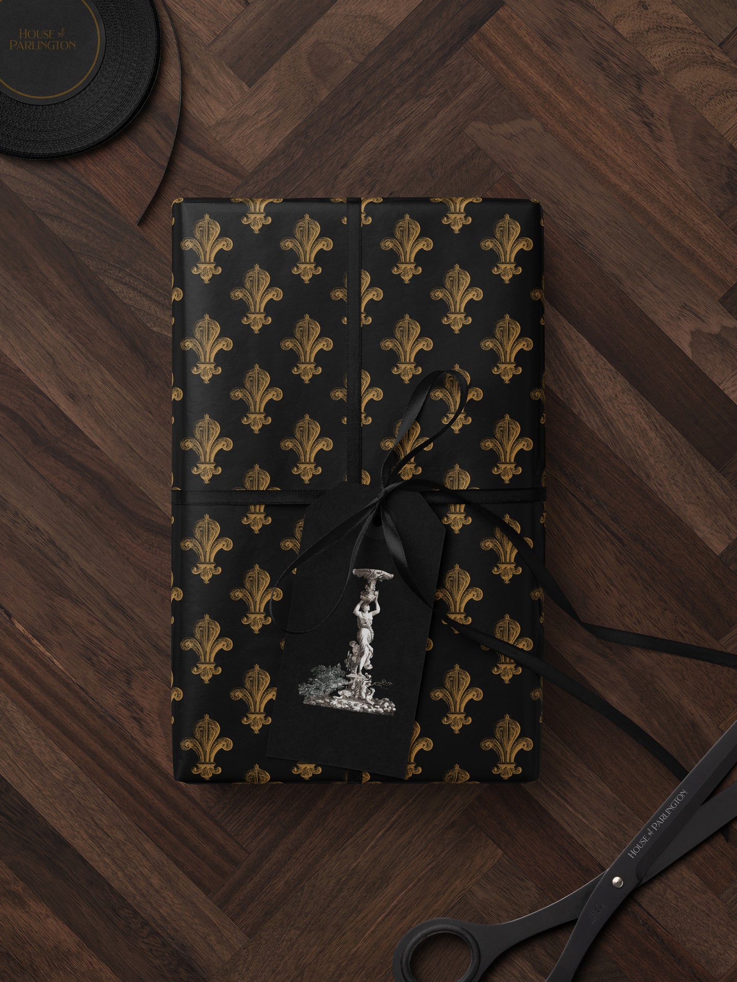 Vintage Fleur de Lis Wrapping Paper - House of Parlington