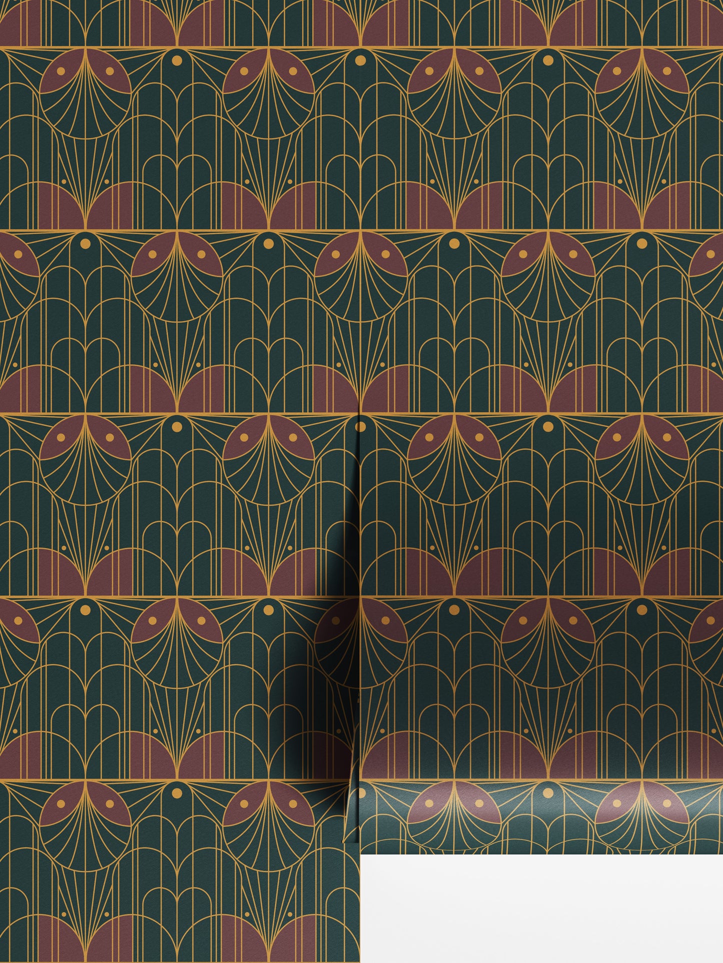 Art Deco Fountain Flair Wallpaper - House of Parlington