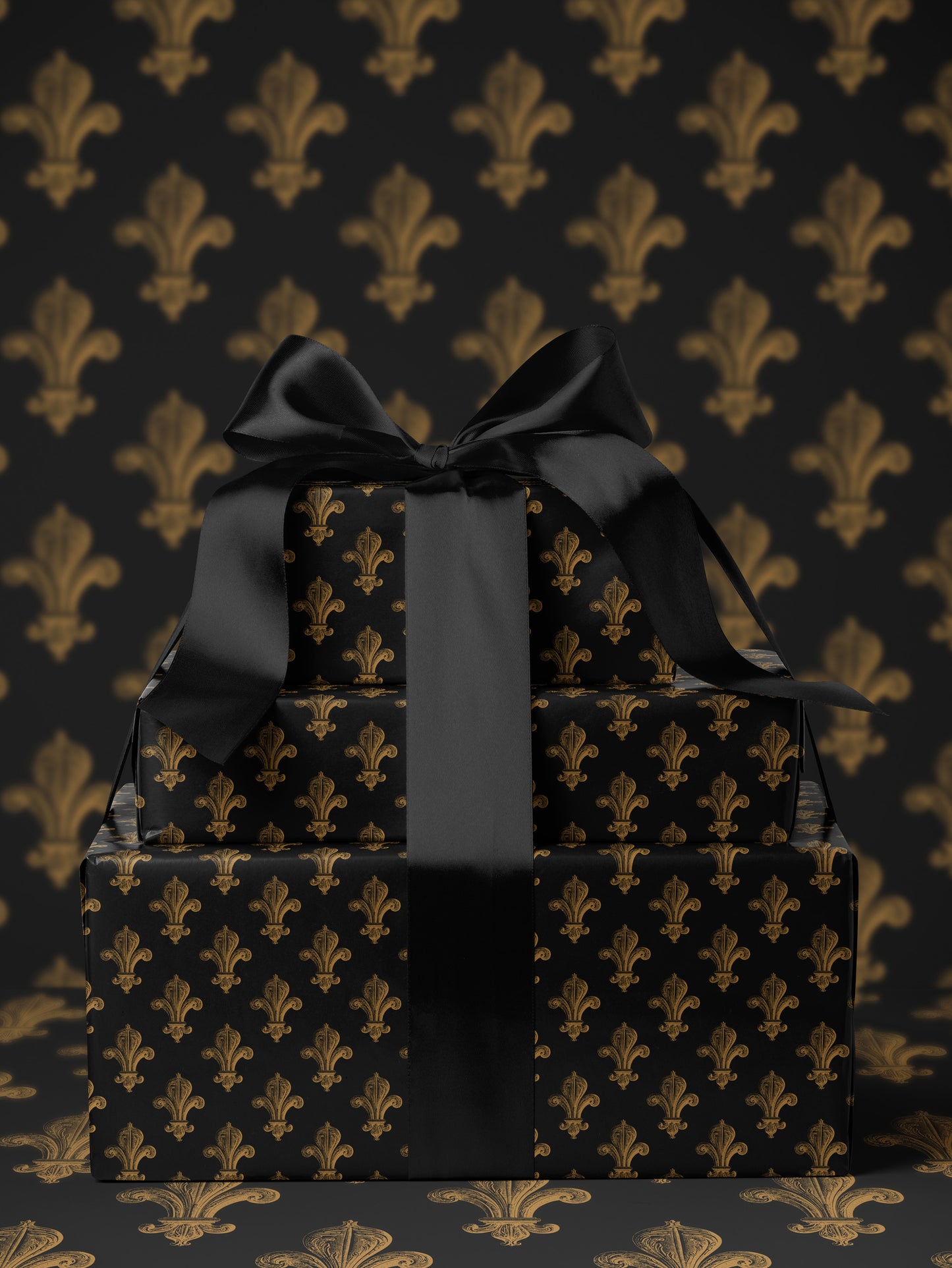 Vintage Fleur de Lis Wrapping Paper - House of Parlington