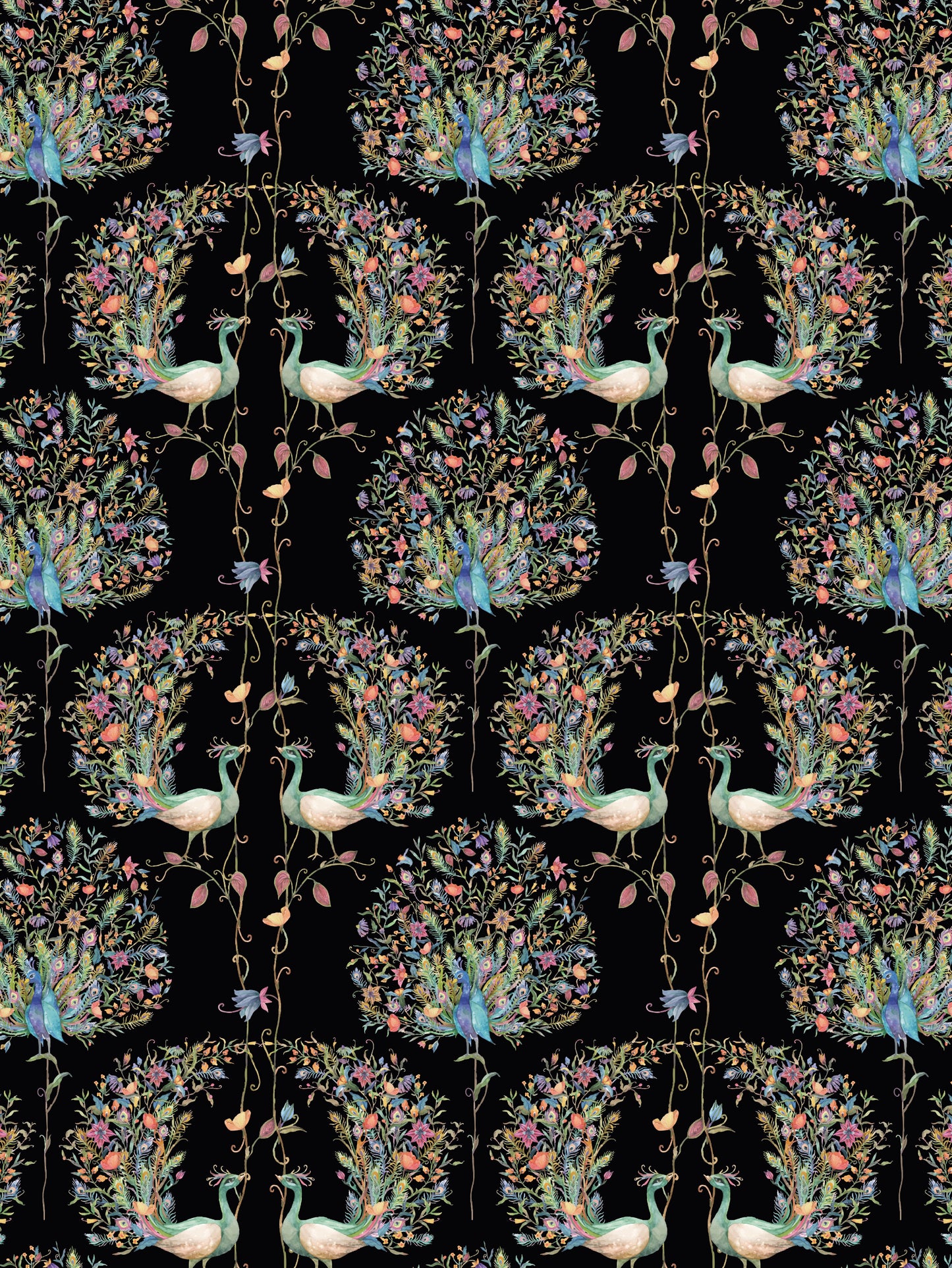 Majestic Peacock Wallpaper - House of Parlington