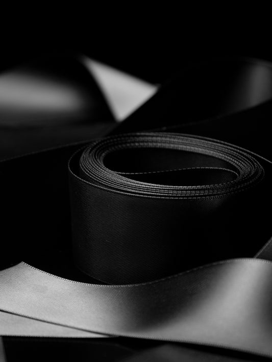 Black Double Faced Satin Ribbon - 1.5" | House of Parlington