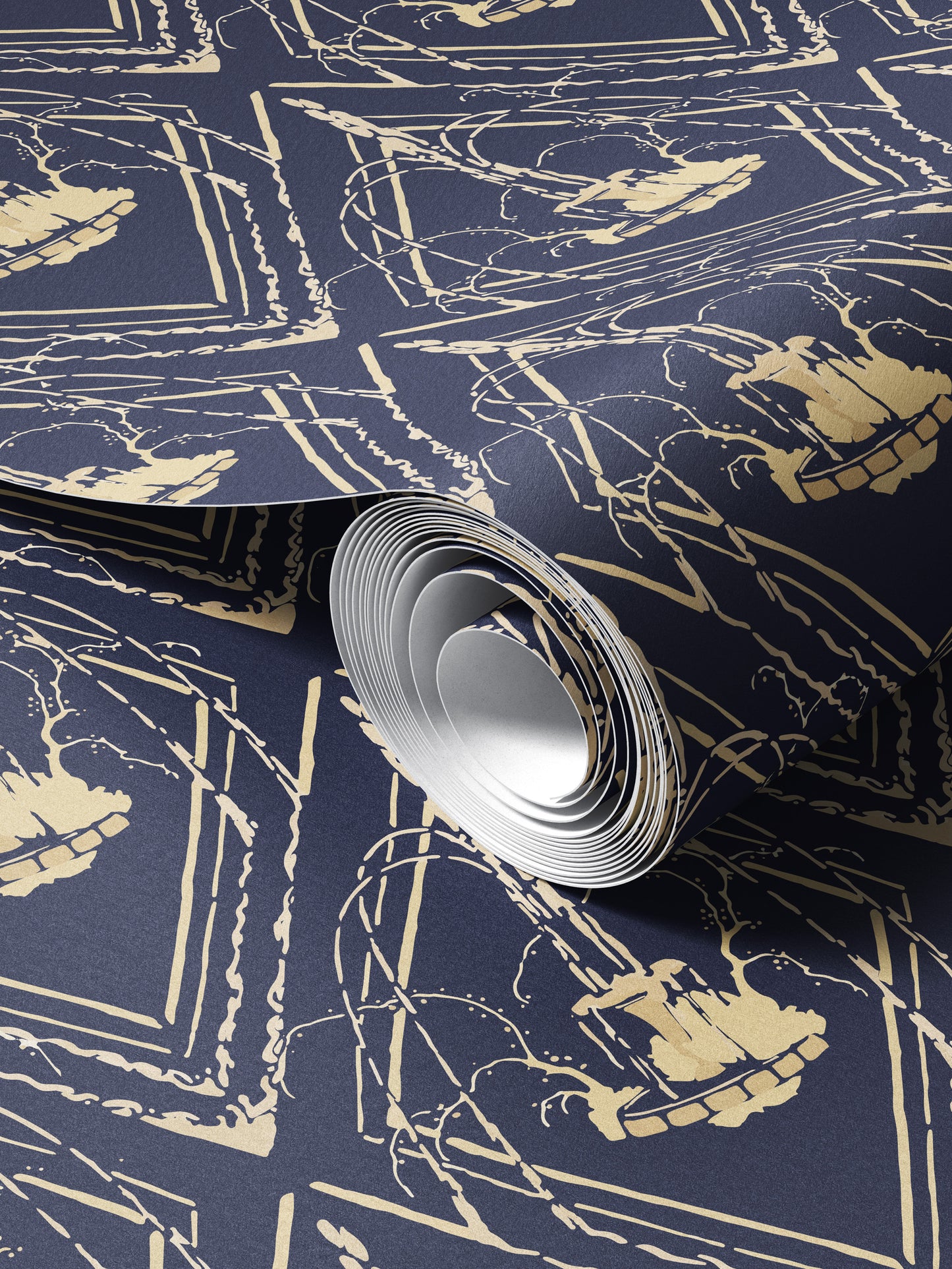 Art Deco Fountain Wallpaper - House of Parlington