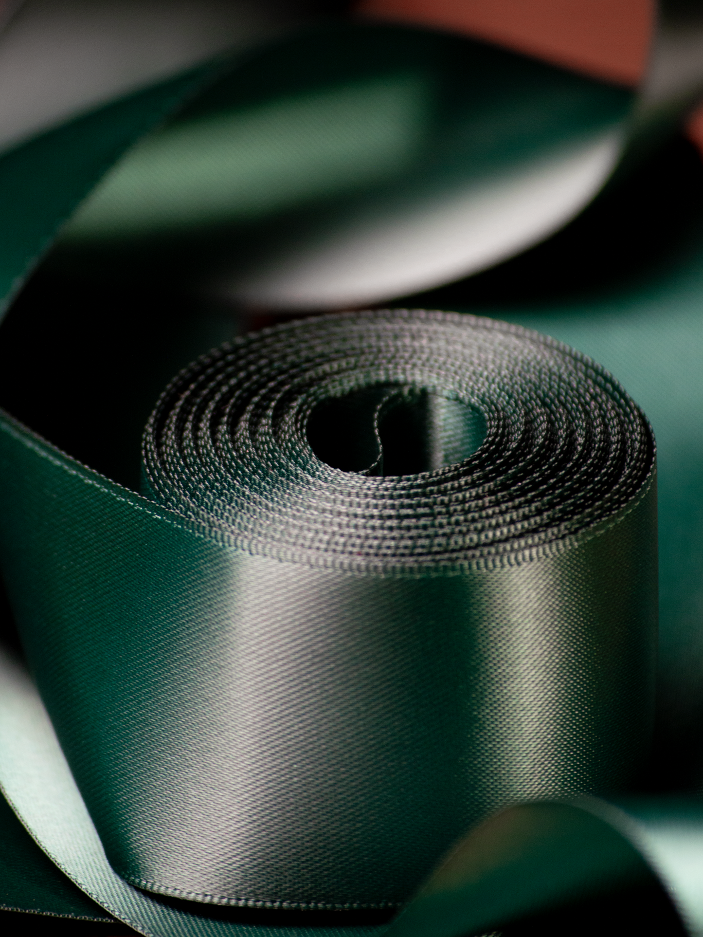 Green Satin Ribbon - 1.5 Inch Double Faced