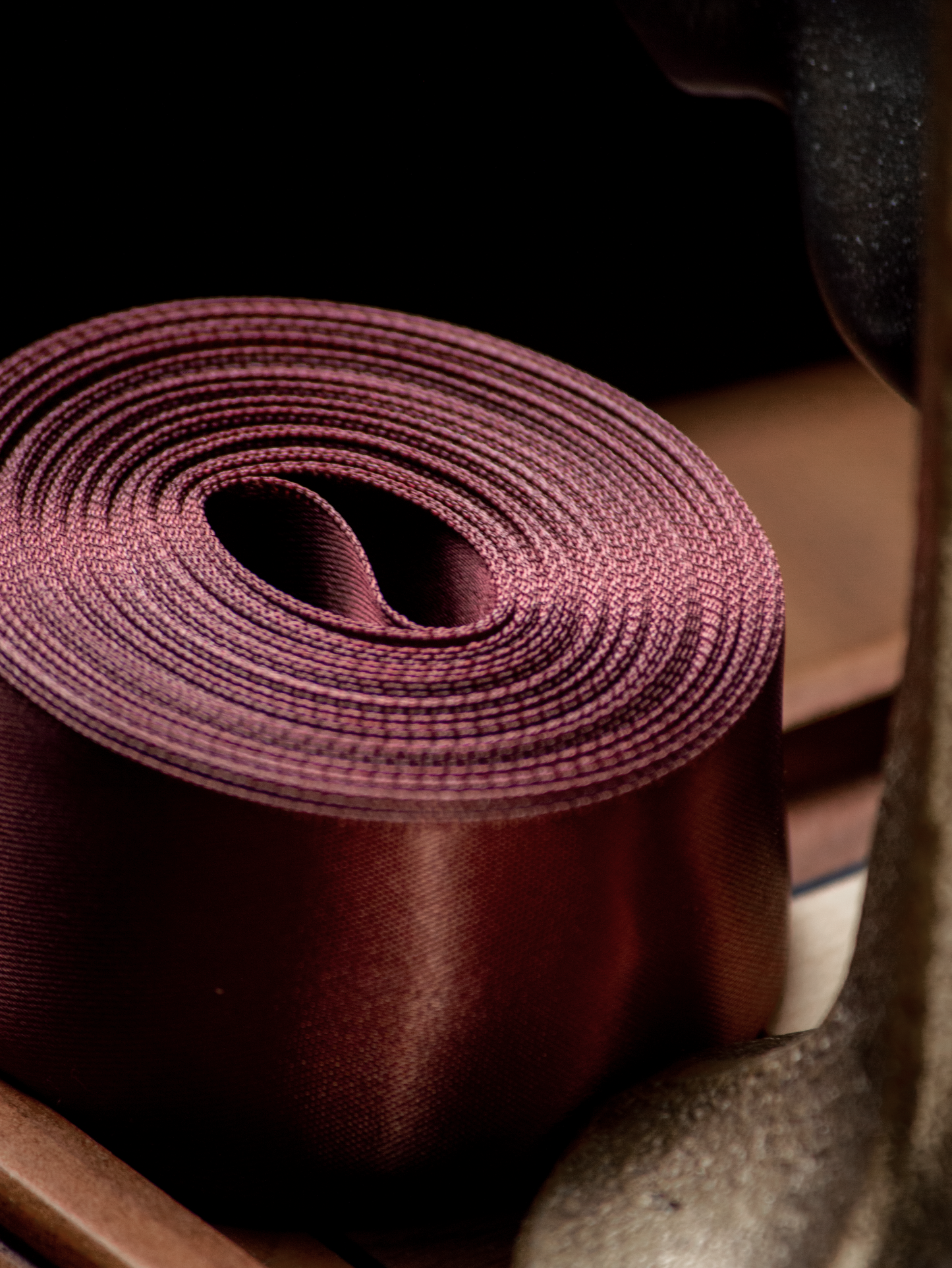 Burgundy Satin Ribbon - 1.5 Inch Double Faced