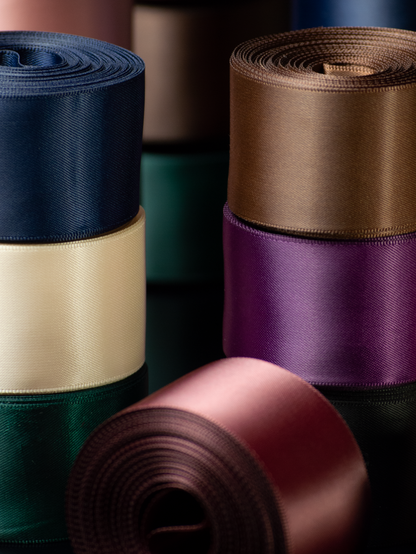 Ribbon color samples for comparing double faced satin ribbon colors before ordering