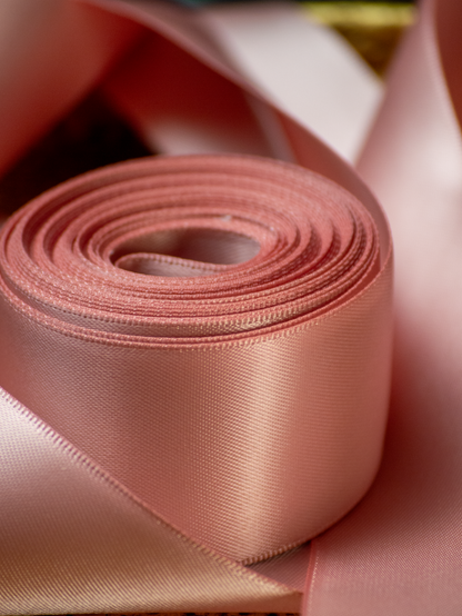 Rose Gold Double-Faced Satin Ribbon, 1.5"