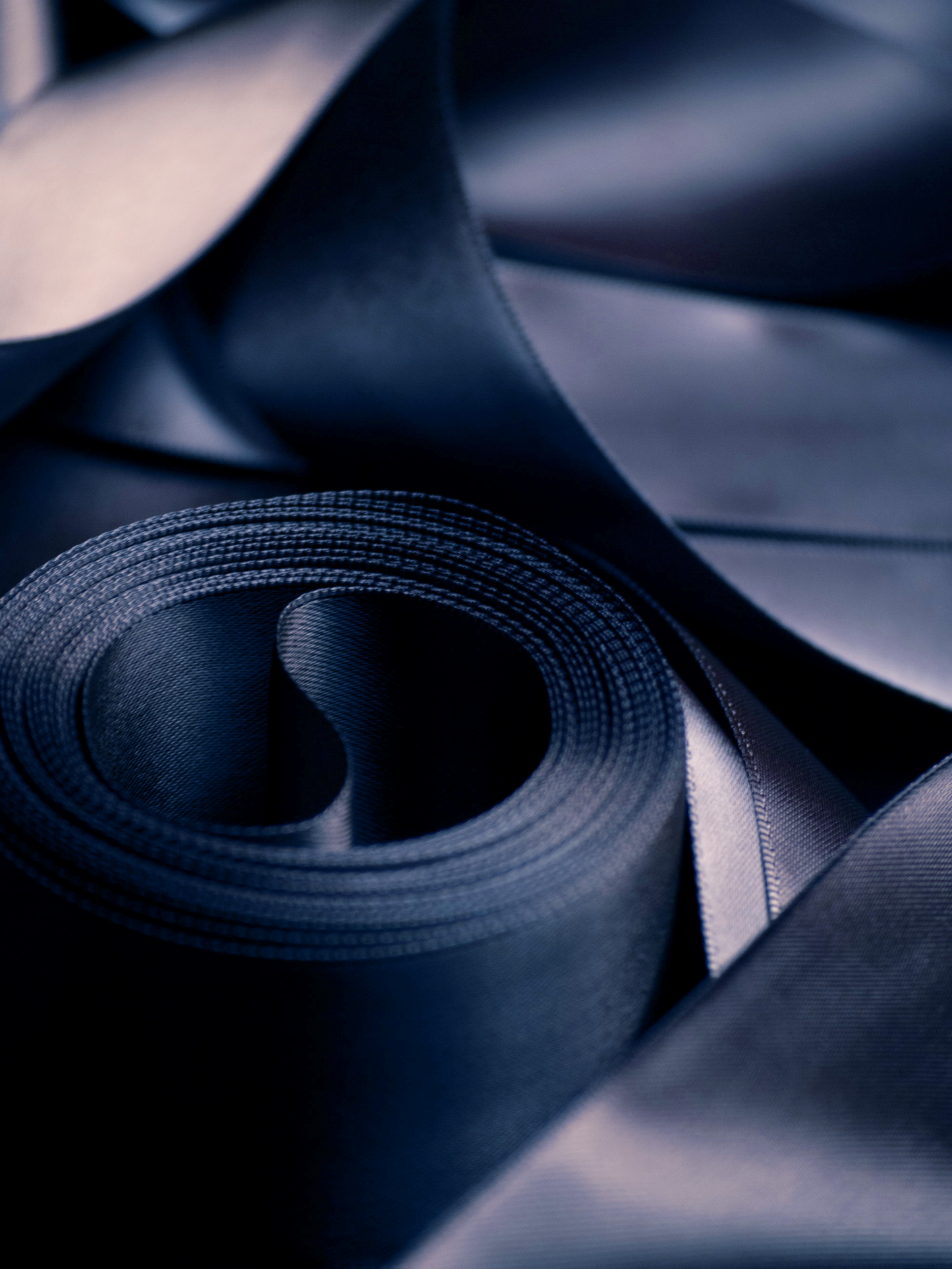Navy Satin Ribbon - 1.5 Inch Double Faced