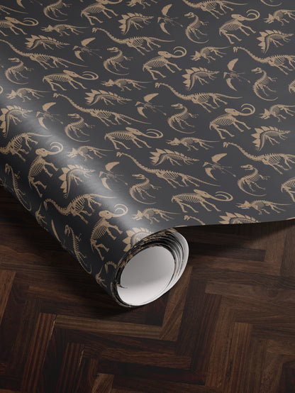 Dinosaur Fossil Wrapping Paper - House of Parlington