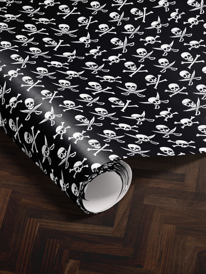 Skull & Crossbones Wrapping Paper - House of Parlington