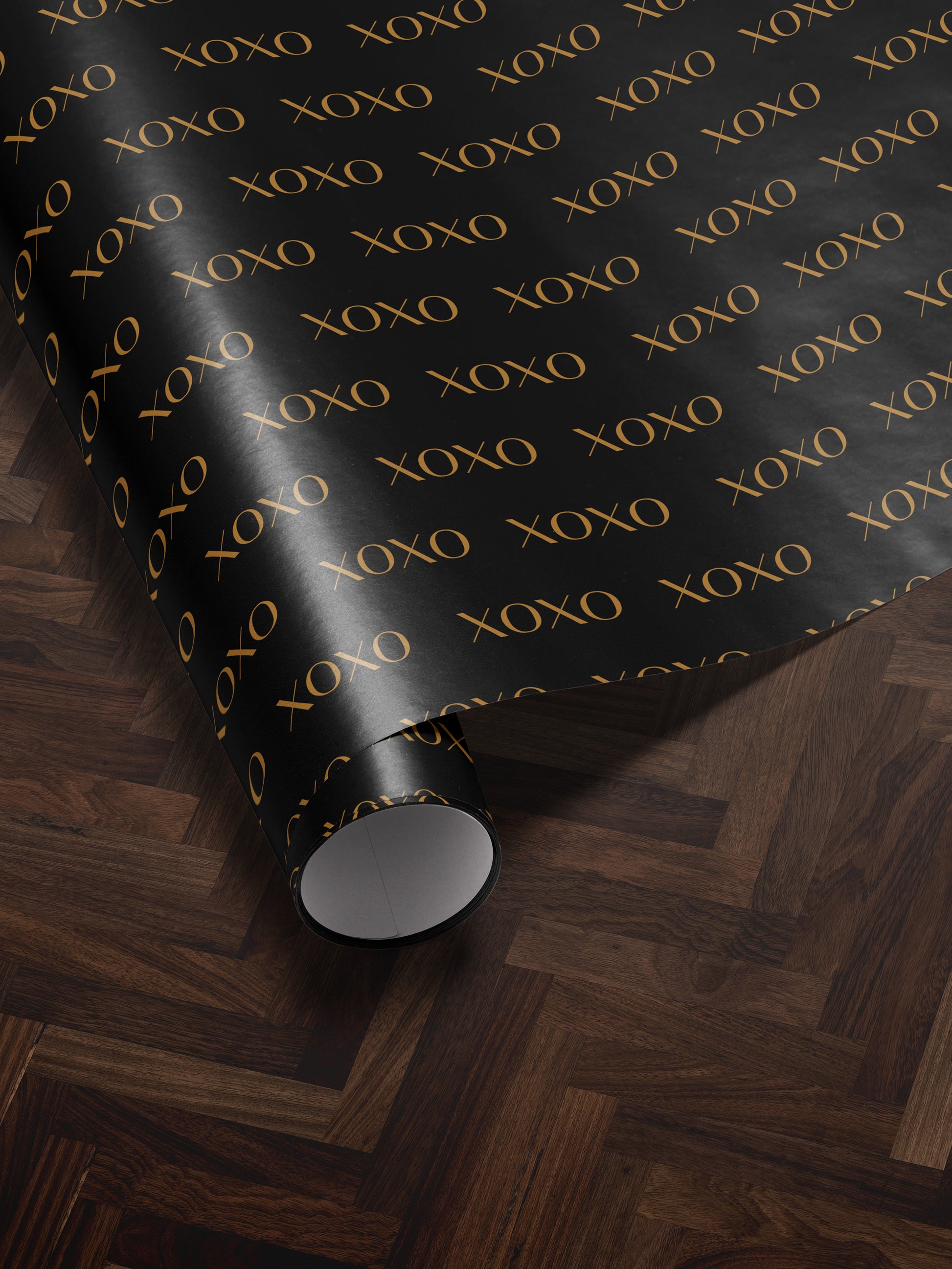 Gold XOXO Wrapping Paper - House of Parlington