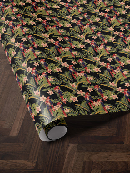 Tropical Parrot Wrapping Paper - House of Parlington