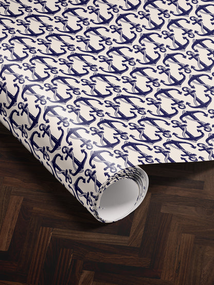 Blue Anchor Wrapping Paper - House of Parlington