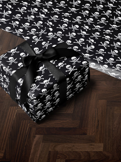 Skull & Crossbones Wrapping Paper - House of Parlington