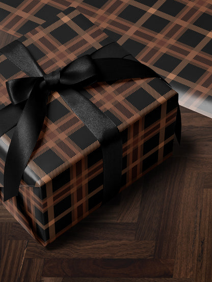 Brown Plaid Wrapping Paper - House of Parlington