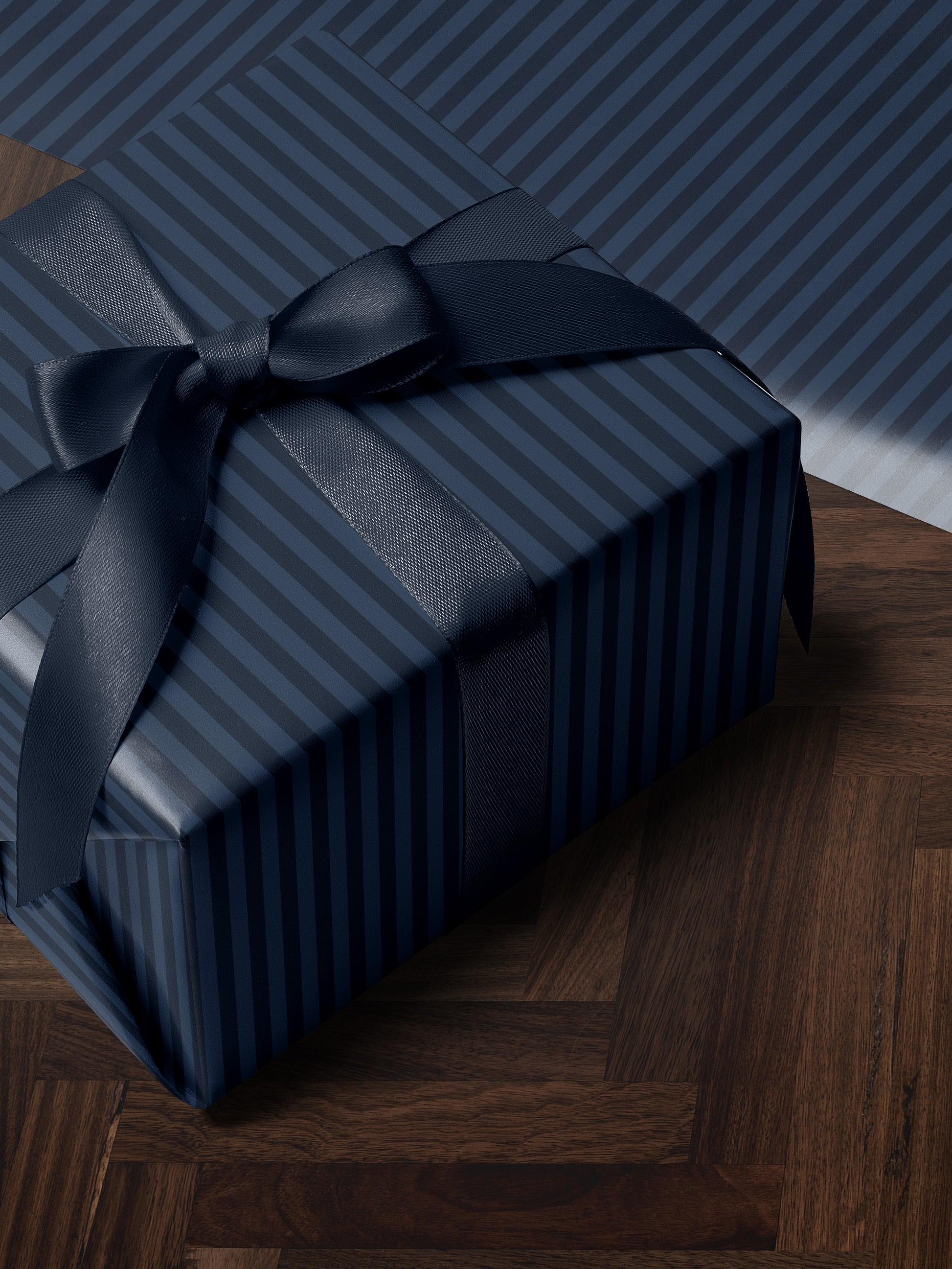 Blue Stripe Wrapping Paper - House of Parlington