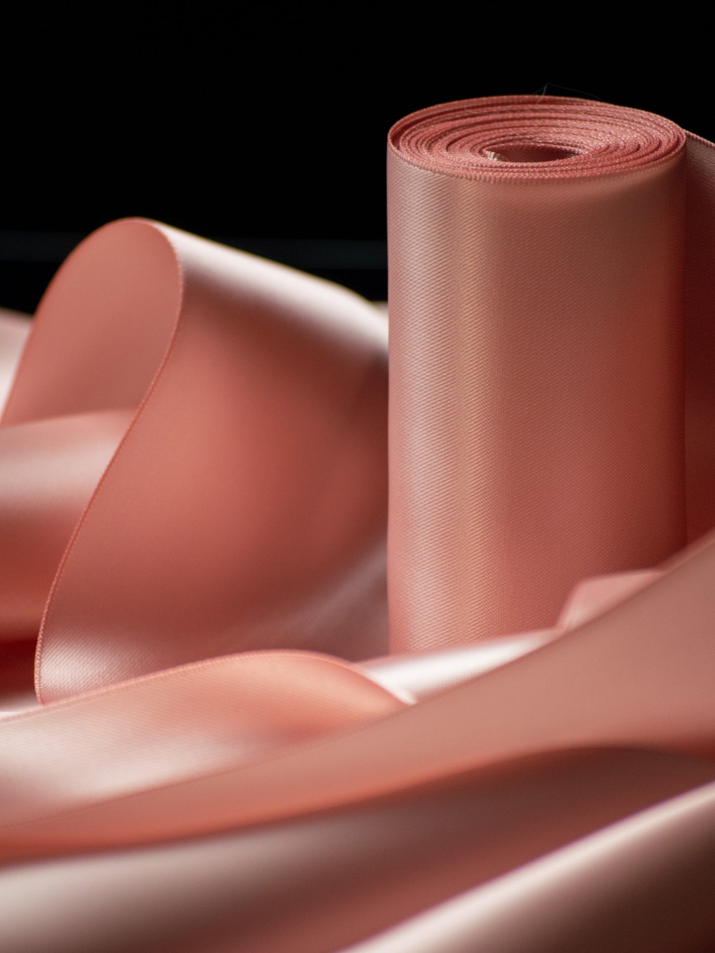 Rose Gold Double Faced Satin Ribbon - 4" | House of Parlington