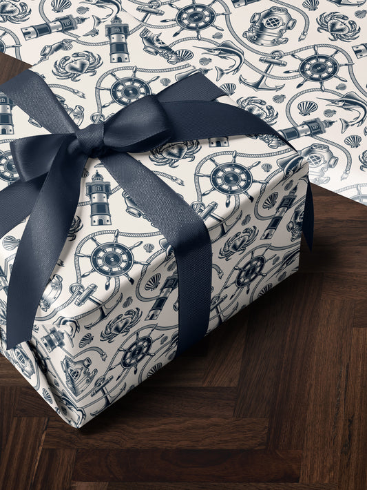 Oceanic Voyage Wrapping Paper - House of Parlington