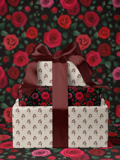 Red Roses Wrapping Paper - House of Parlington