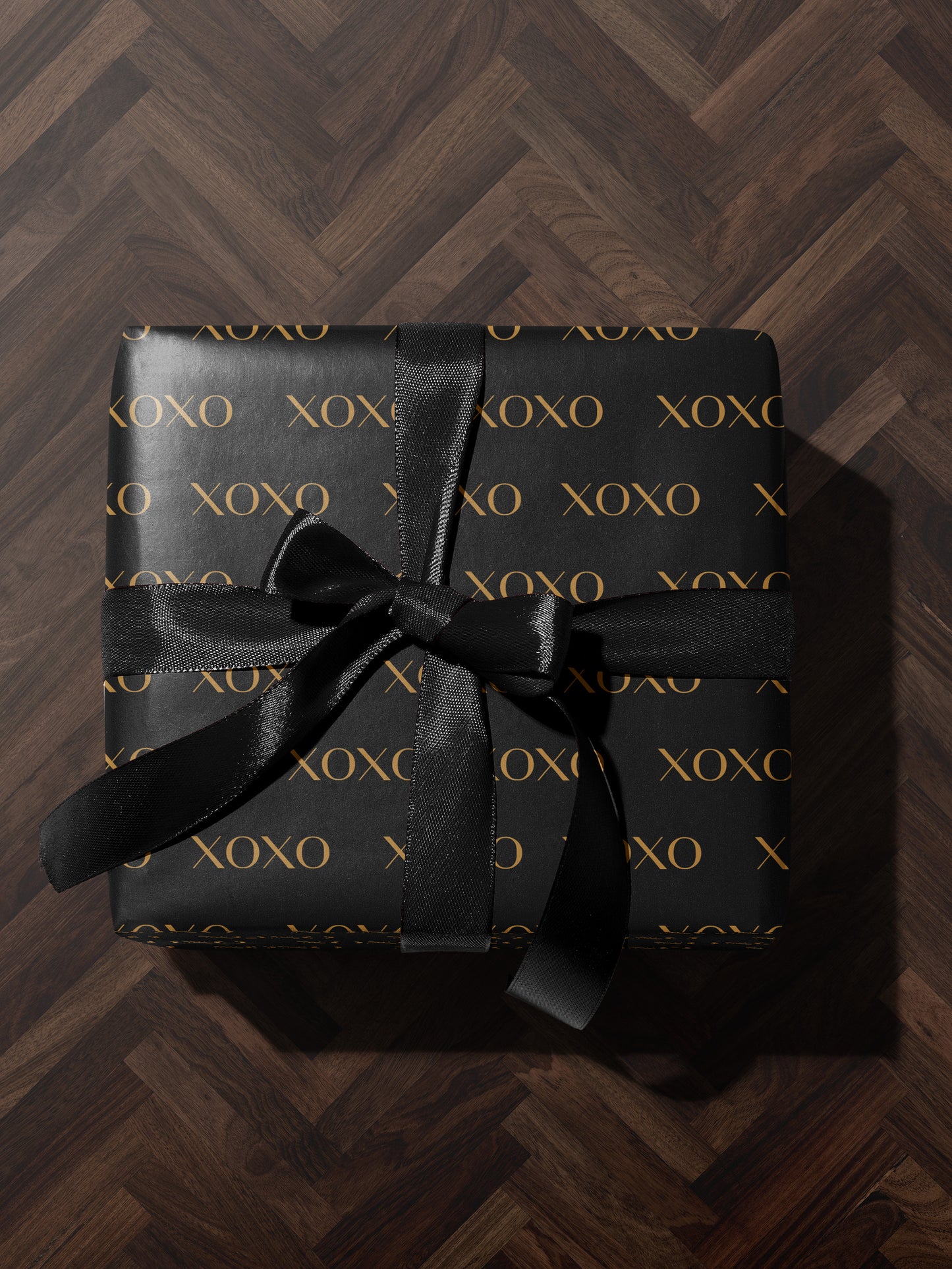 Gold XOXO Wrapping Paper - House of Parlington