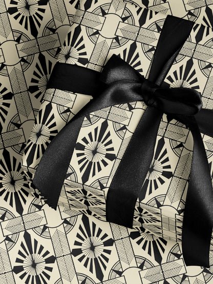 Art Deco Burst Wrapping Paper - House of Parlington