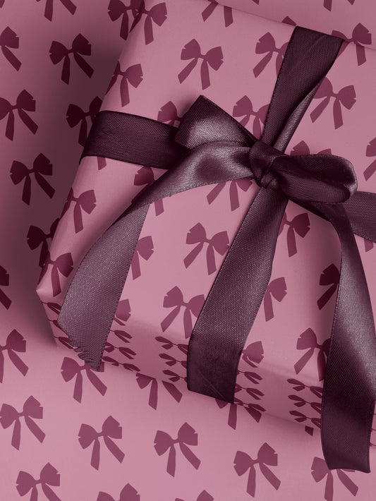 Pink Bows Wrapping Paper - House of Parlington