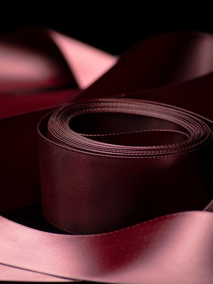 Burgundy Double Faced Satin Ribbon - 1.5" | House of Parlington