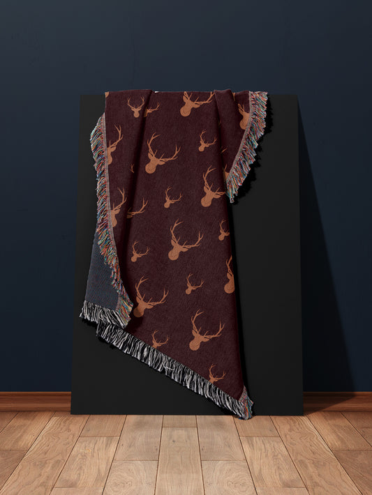 Golden Deer Woven Blanket | House of Parlington