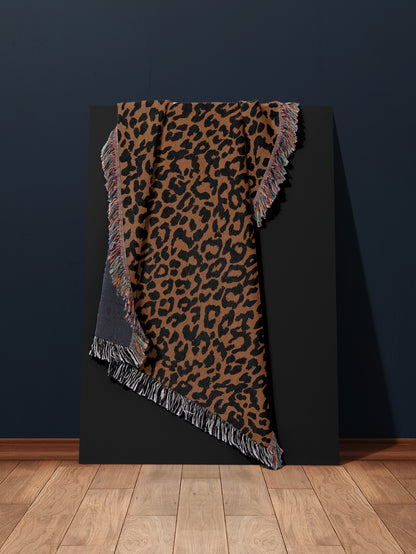Leopard Print Woven Blanket | House of Parlington