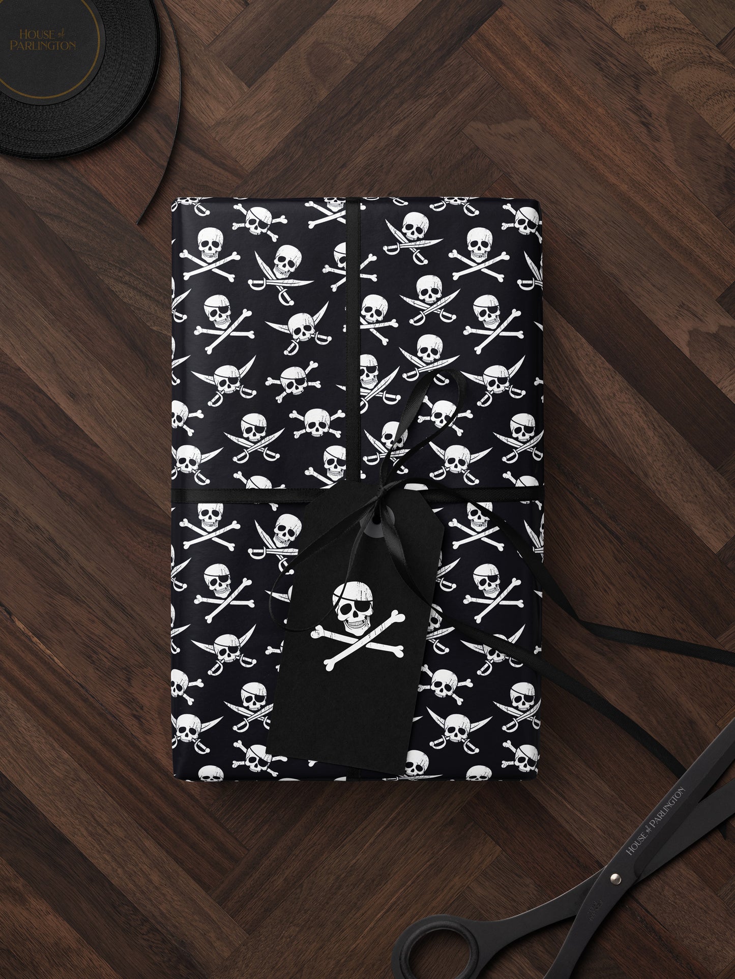 Skull & Crossbones Wrapping Paper - House of Parlington