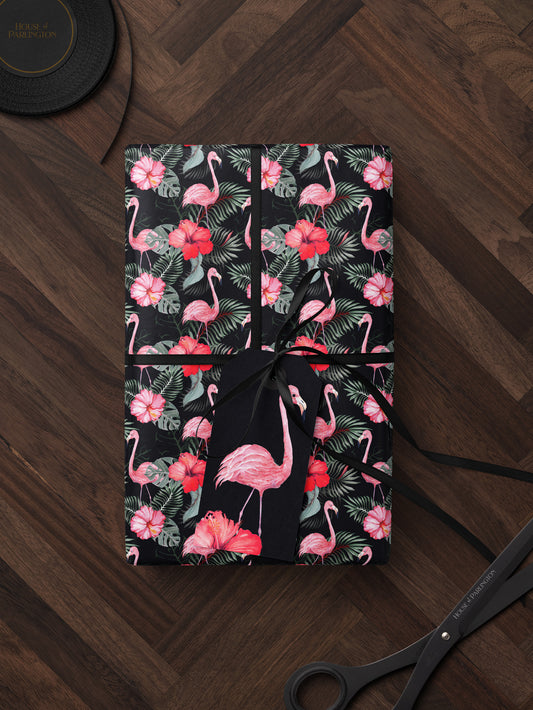 Pink Flamingo Wrapping Paper - House of Parlington