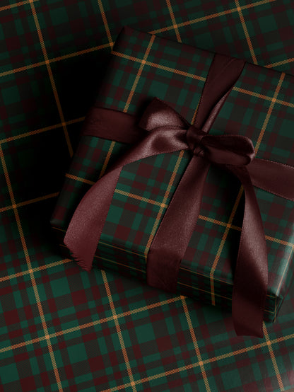 Vintage Christmas Plaid Wrapping Paper - House of Parlington