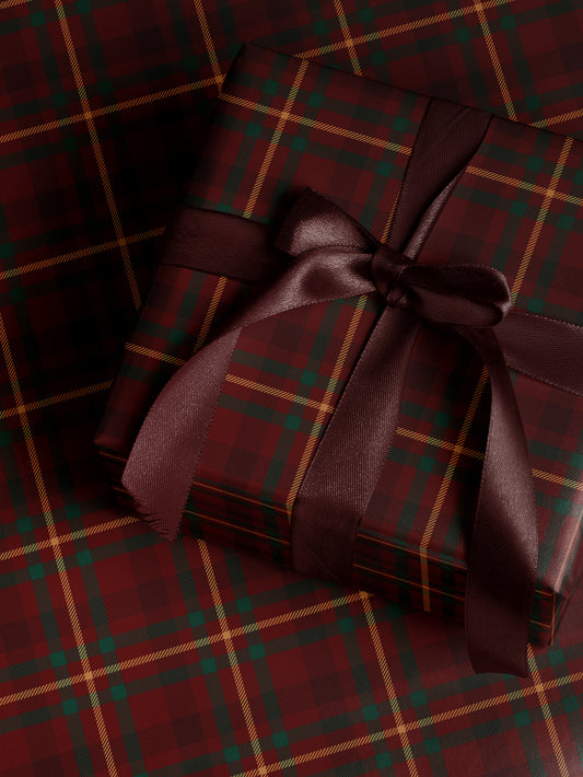 Festive Tartan Wrapping Paper - House of Parlington