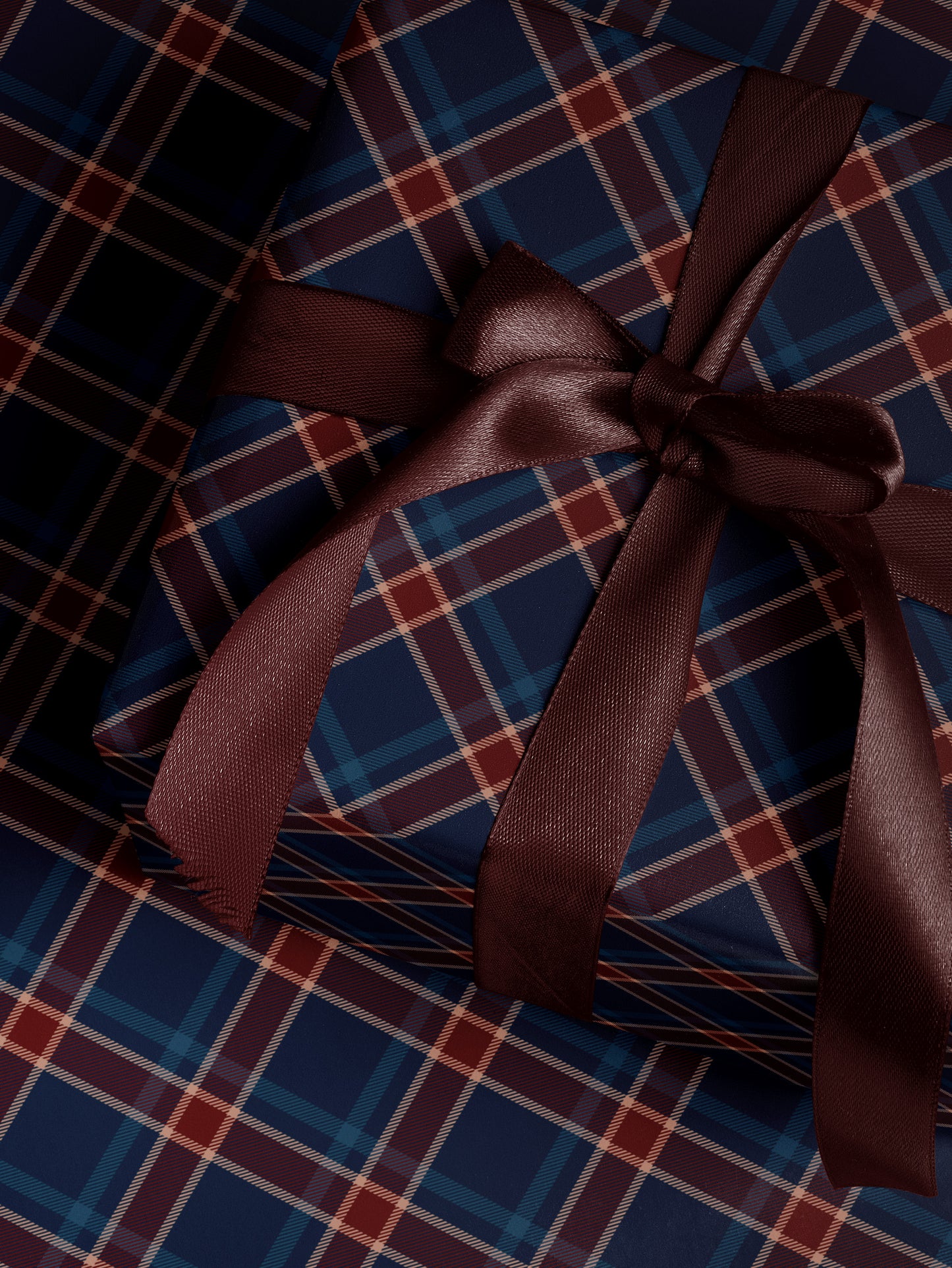 Blue & Red Plaid Wrapping Paper - House of Parlington