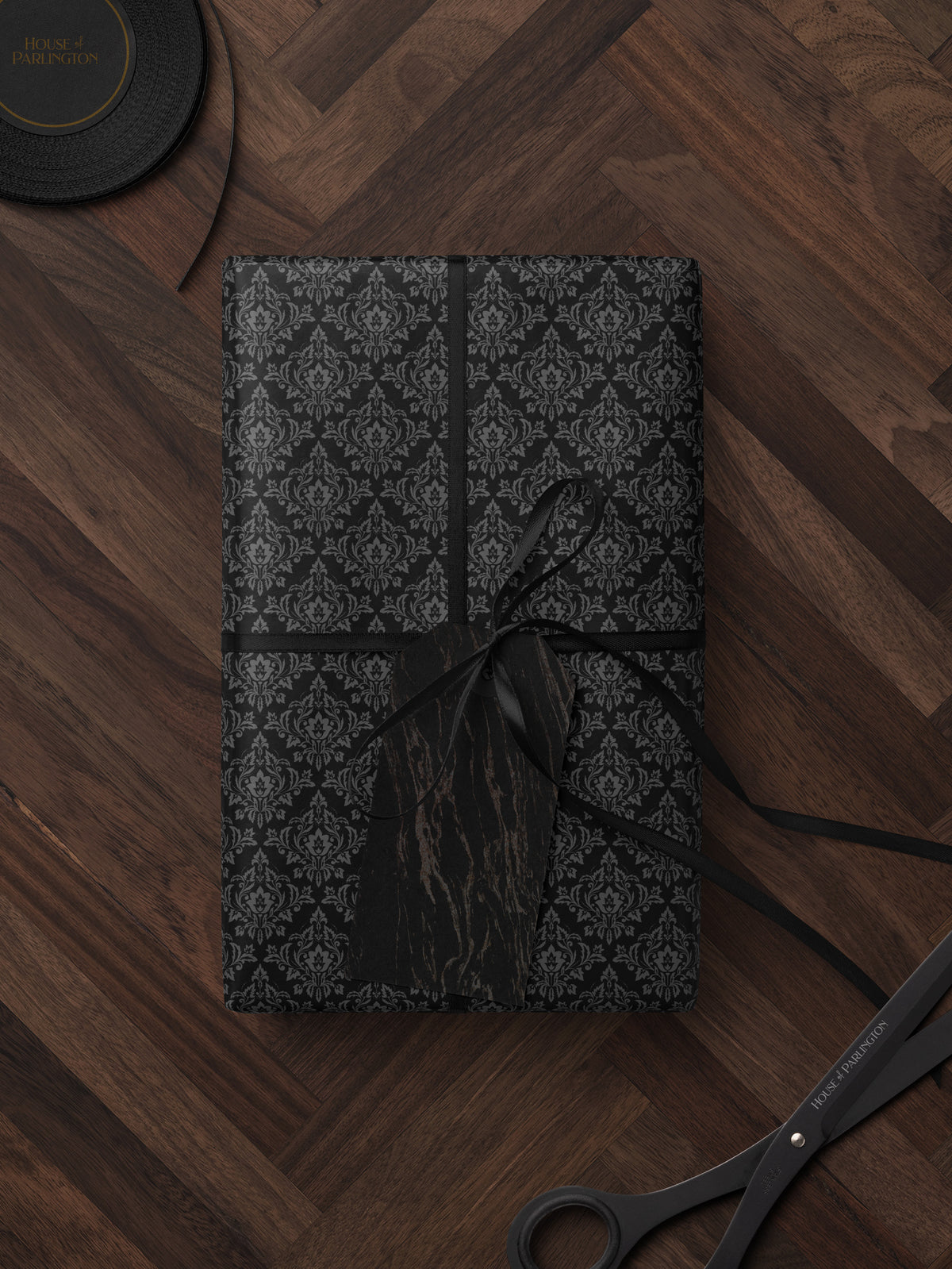 Gothic Damask Wrapping Paper, Matte & Glossy | Parlington – House of ...