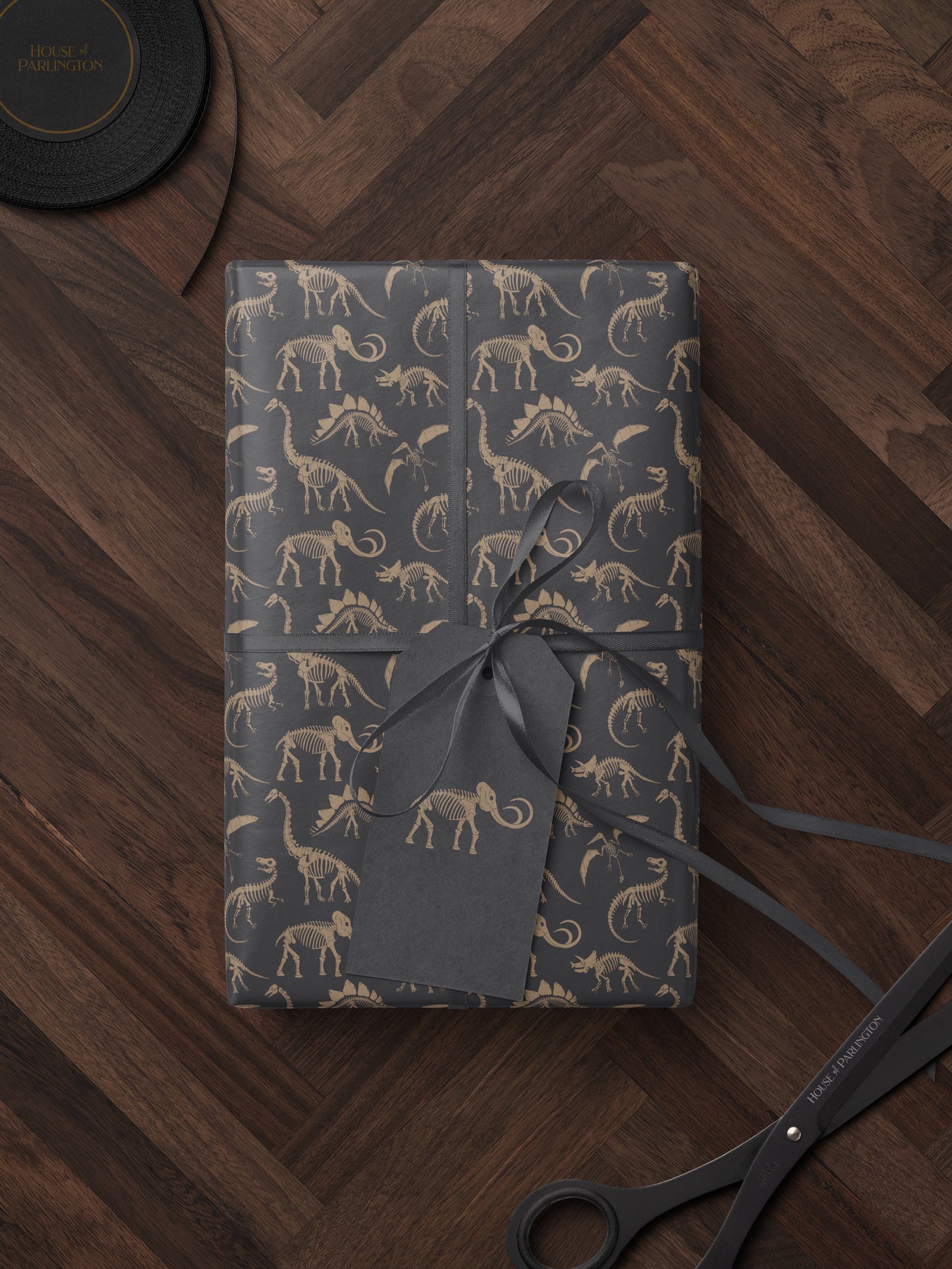 Dinosaur Fossil Wrapping Paper - House of Parlington