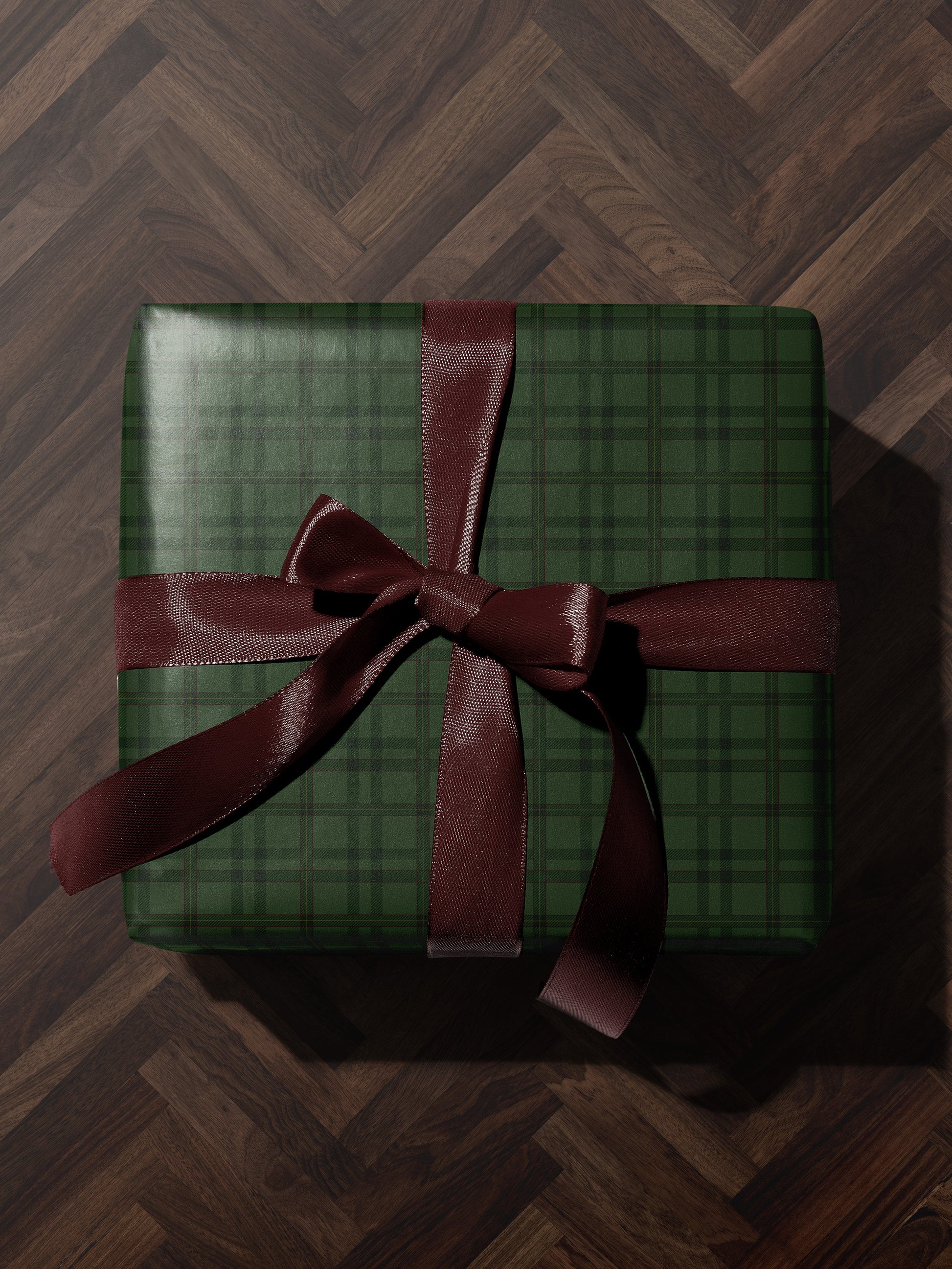 Green Plaid Wrapping Paper - House of Parlington