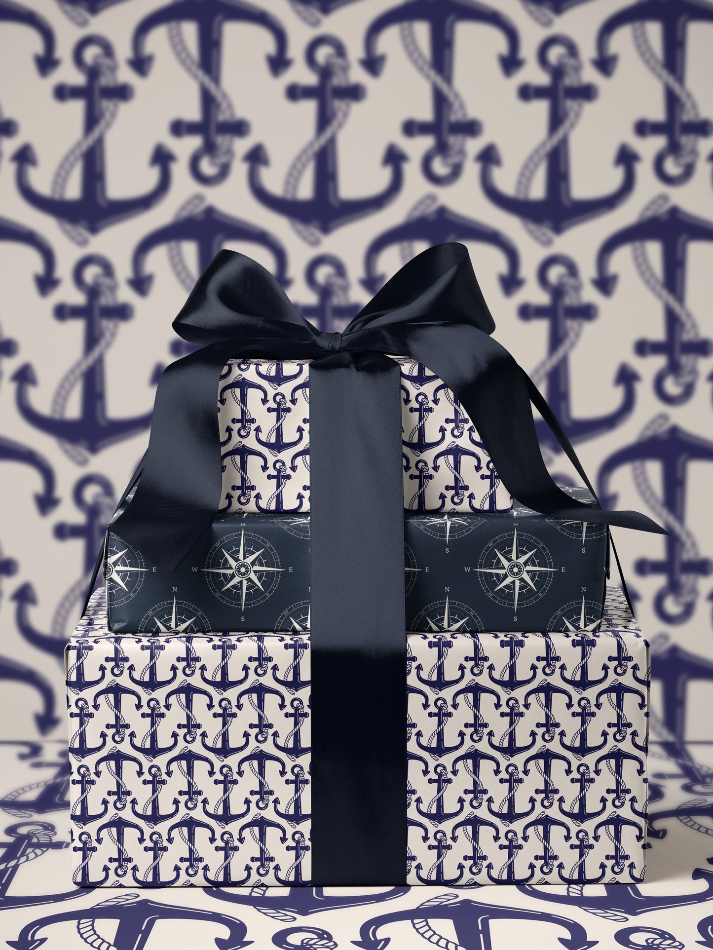 Blue Anchor Wrapping Paper - House of Parlington