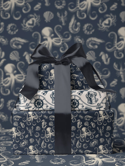 Vintage Octopus Wrapping Paper - House of Parlington